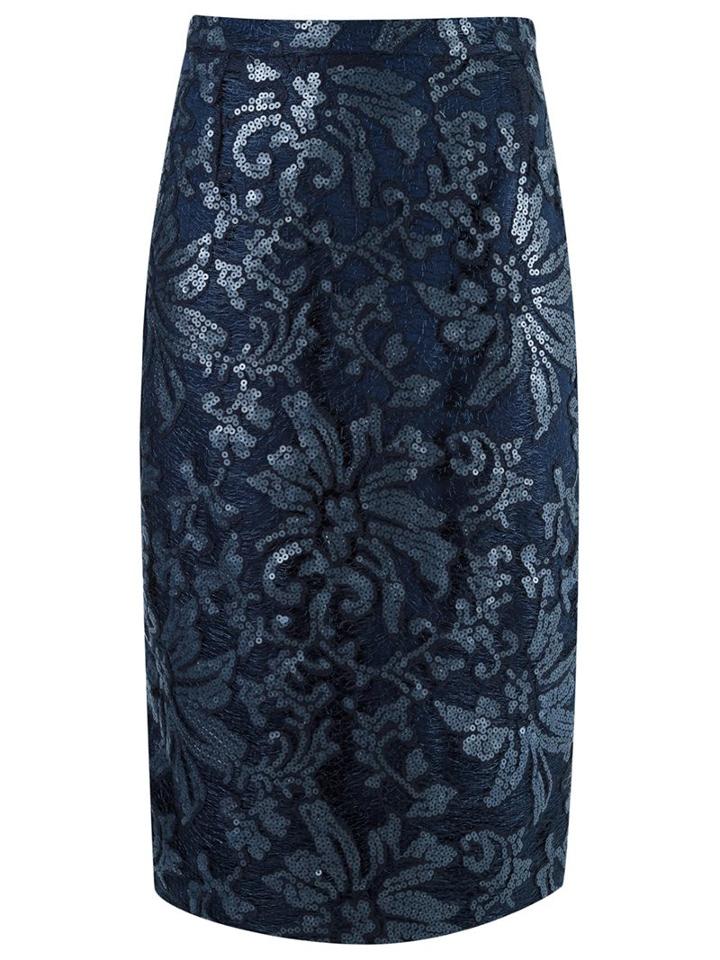 Gloria Coelho Lace Midi Skirt