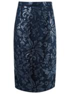 Gloria Coelho Lace Midi Skirt
