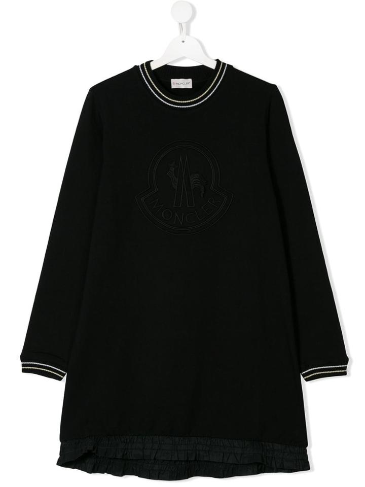 Moncler Kids Teen Logo Knitted Dress - Black