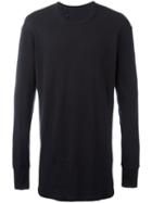 11 By Boris Bidjan Saberi Longsleeved T-shirt, Men's, Size: Medium, Black, Cotton