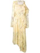 Preen By Thornton Bregazzi Asymmetric Off The Shoulder Dress - Yellow
