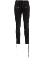 Unravel Project Lace Up Skinny Jeans - Black