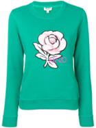 Kenzo Rose-appliquéd Sweatshirt - Green
