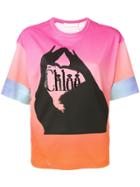 Chloé Colour Block T-shirt - Pink