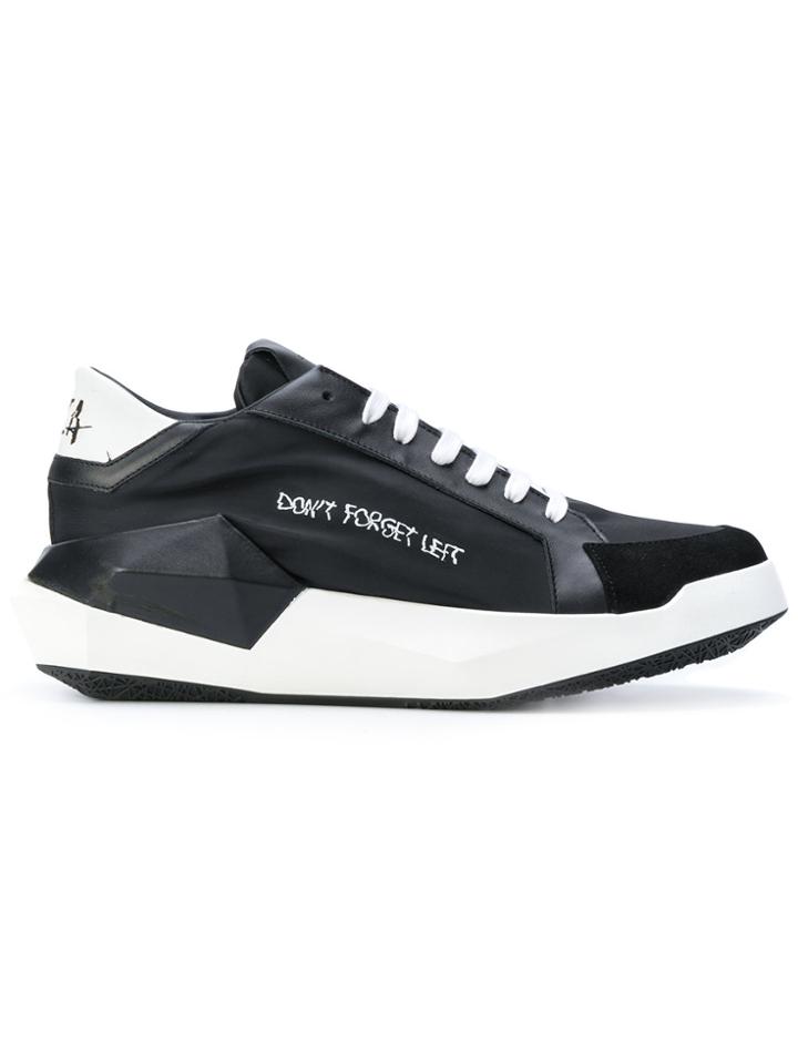 Cinzia Araia Panelled Low Cut Sneakers - Black