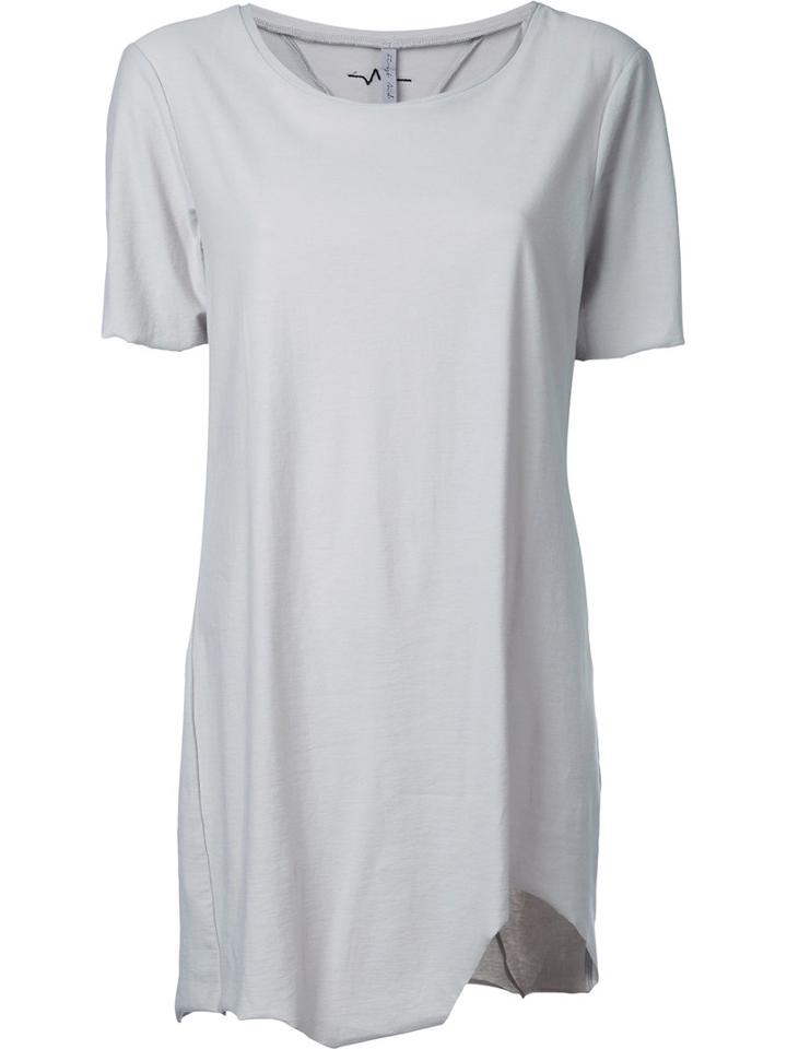 First Aid To The Injured - Laminae T-shirt - Women - Cotton - 3, Women's, Grey, Cotton