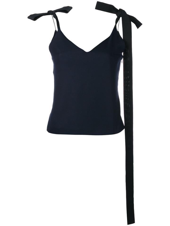Jacquemus Ribbon-tie Shoulder Camisole - Blue