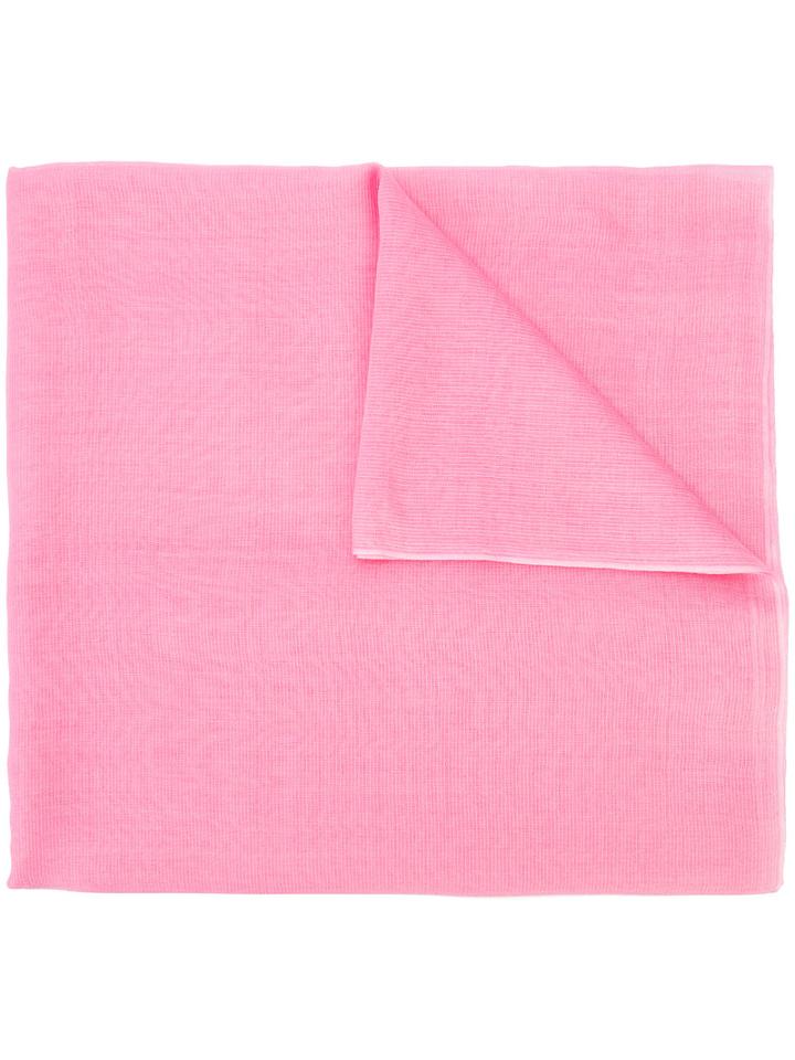Denis Colomb - Classic Scarf - Women - Silk/cashmere - One Size, Women's, Pink/purple, Silk/cashmere