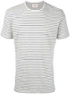 Folk - Striped Melange T-shirt - Men - Cotton - 4, Nude/neutrals, Cotton