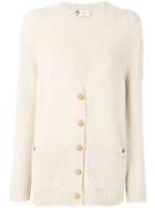 Lanvin Button Embellished Cardigan - Nude & Neutrals