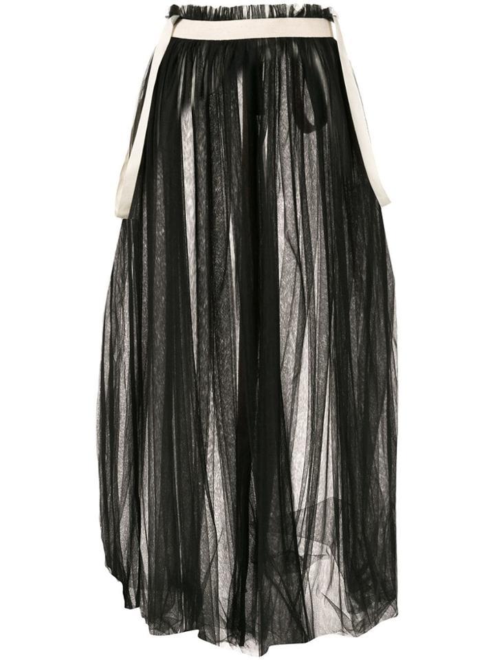 Aleksandr Manamïs Full Tulle Skirt - Black