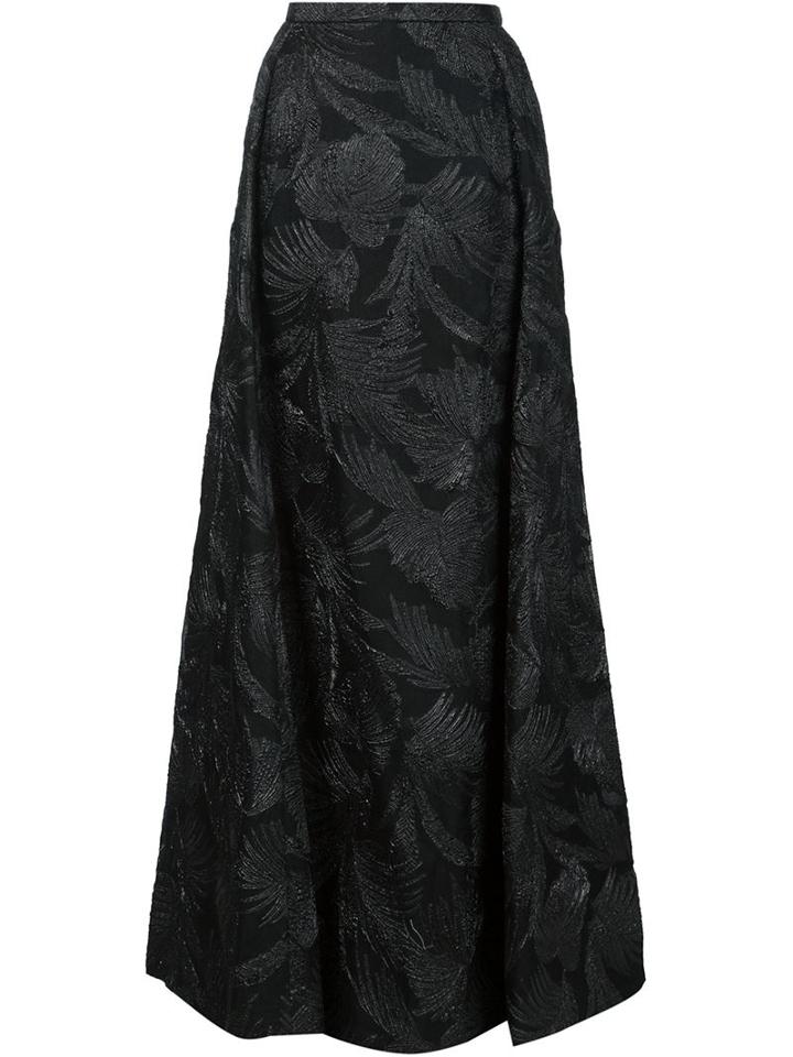 Delpozo Long Jacquard Skirt