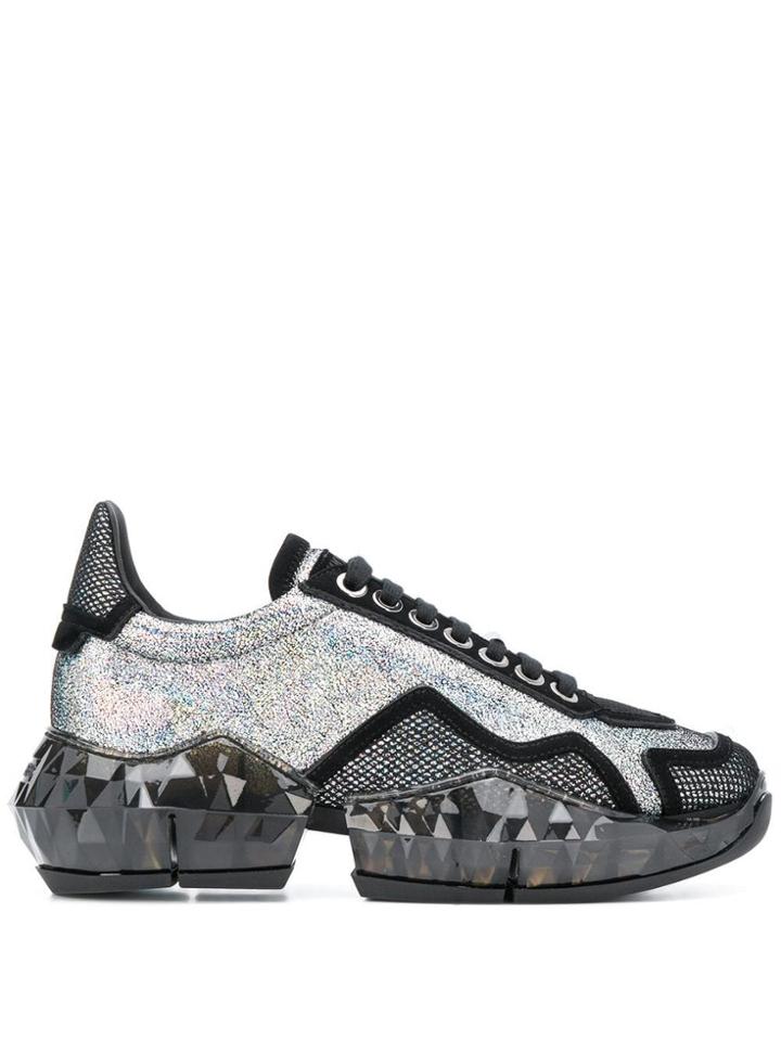 Jimmy Choo Diamond Low-top Sneakers - Black