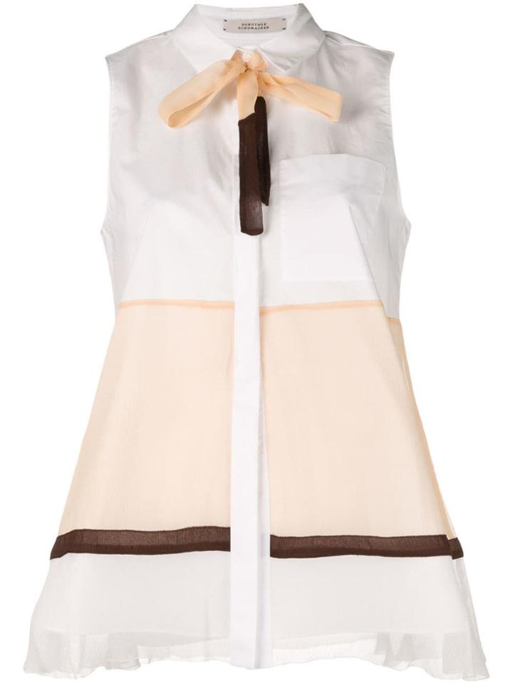 Dorothee Schumacher Power Sleeveless Shirt - White