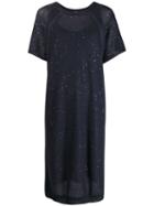 Brunello Cucinelli Knitted Midi Dress - Blue