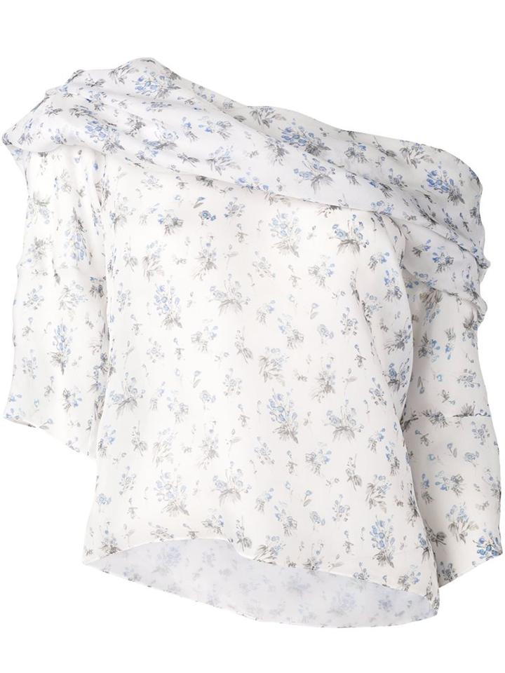 Rosie Assoulin Floral Off-shoulder Blouse