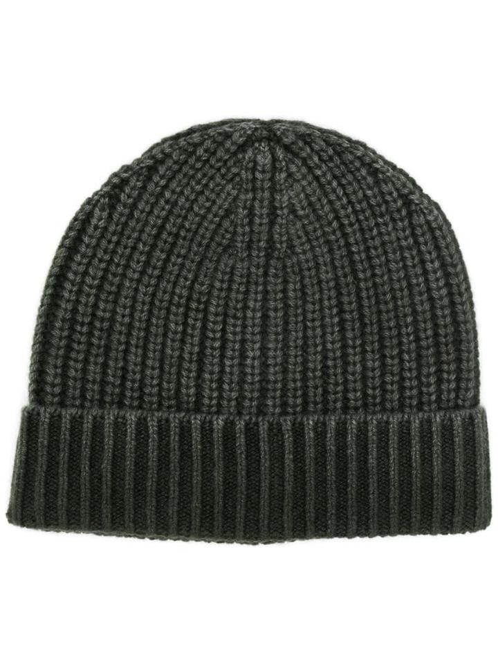 Iris Von Arnim Cashmere Knit Beanie - Green