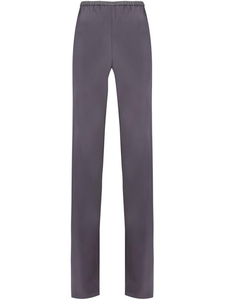 Peter Cohen High-waisted Trousers, Women's, Size: M, Grey, Silk