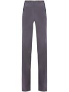Peter Cohen High-waisted Trousers, Women's, Size: M, Grey, Silk