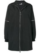 Love Moschino Zip-detail Fitted Coat - Black