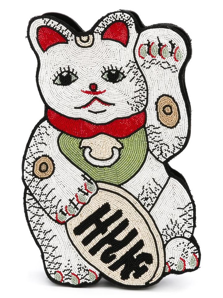 Olympia Le-tan Manekineko Clutch, Women's, White