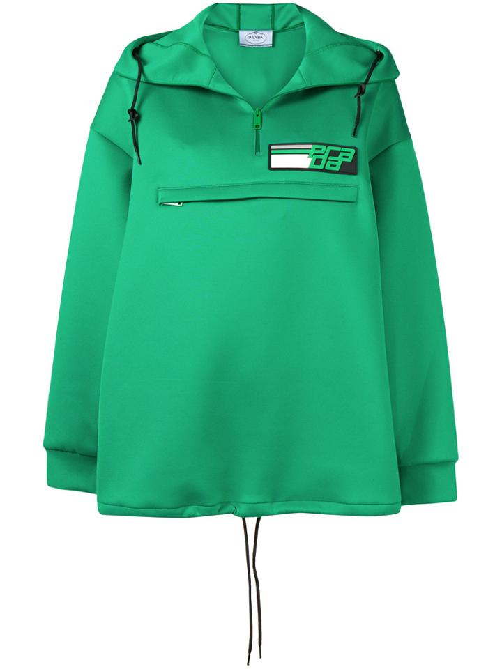 Prada Logo Pullover - Green