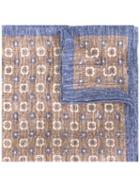 Eleventy - Printed Linen Scarf - Men - Linen/flax - One Size, Grey, Linen/flax