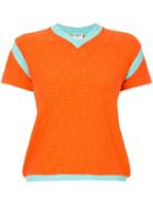 Chanel Pre-owned Cc Embossed Terry Top - Orange
