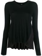 Steffen Schraut Pleated Knit Sweater - Black