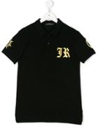 John Richmond Kids Jr Logo Polo Shirt - Black