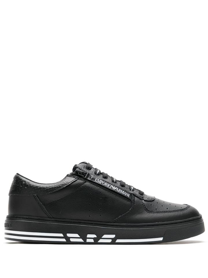 Emporio Armani Tênis Lace Up - Black