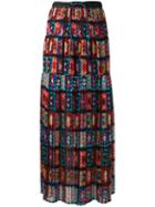 Sacai Crochet Lace Pleated Skirt, Women's, Size: 2, Polyester/rayon/cupro