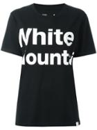 White Mountaineering Logo Print Shortsleeved Sweatshirt, Women's, Size: 3, Black, Cotton
