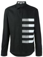Mcq Alexander Mcqueen Striped Shirt, Men's, Size: 46, Black, Cotton