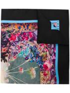 Marni Floral Embroidered Scarf - Black