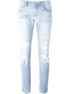Dondup Distressed Jeans, Women's, Size: 25, Blue, Cotton/polyester