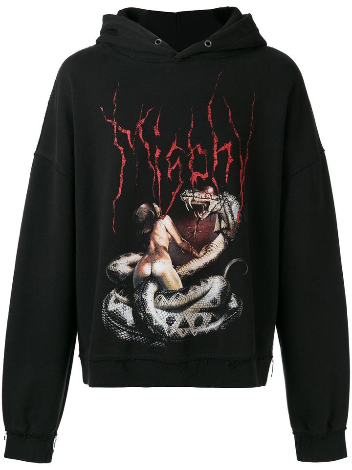 Misbhv - Printed Hoodie - Men - Cotton/polyamide - M, Black, Cotton/polyamide
