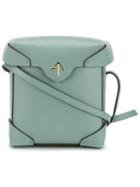 Manu Atelier Mini Pristine Shoulder Bag, Women's, Green, Leather/cotton