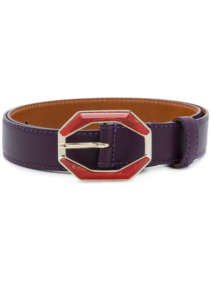 Etro Resin Buckle Belt - Pink & Purple