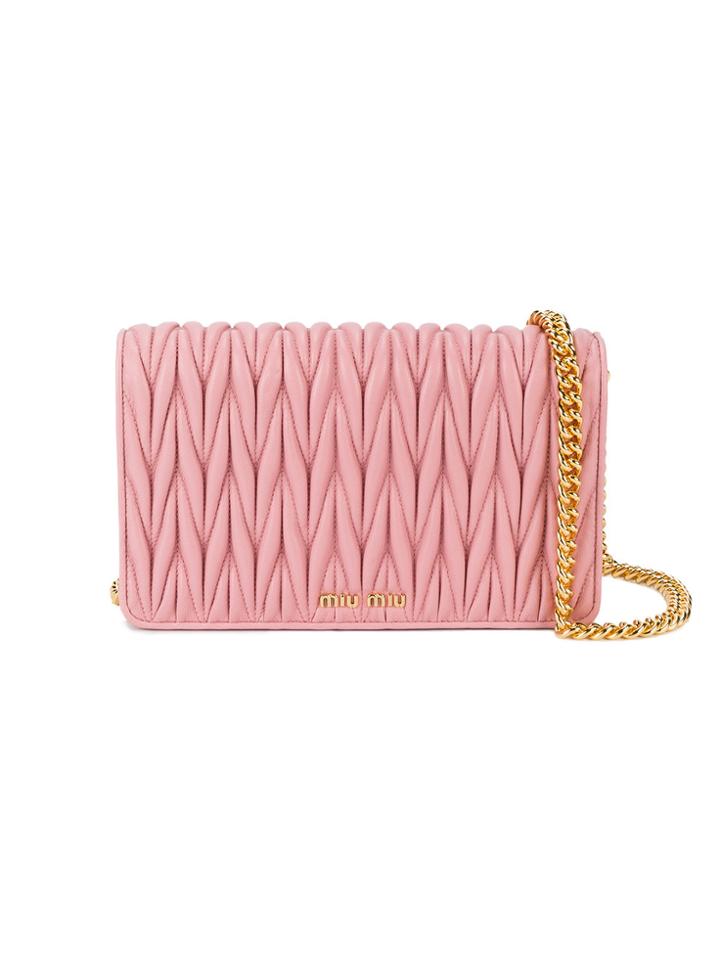 Miu Miu Mini Pink Delice Shoulder Bag - Pink & Purple