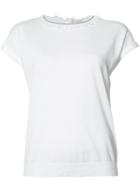 Brunello Cucinelli Plain T-shirt, Women's, Size: Small, White, Cotton