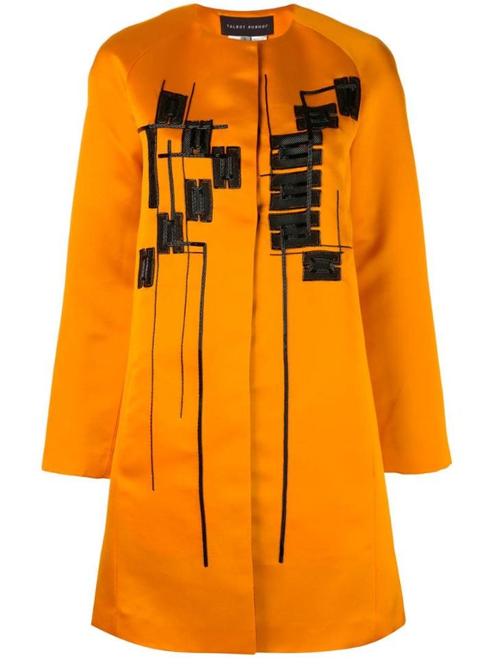 Talbot Runhof Munich Coat - Orange