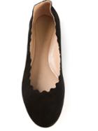 Chloé Lauren Ballerinas, Women's, Size: 36.5, Black, Suede