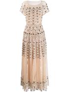 Temperley London Clio Embellished Long Dress - Neutrals