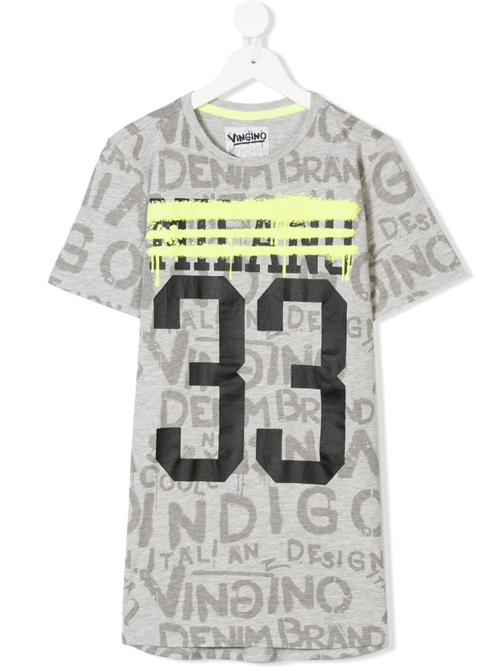 Vingino Teen Graffiti-print T-shirt - Grey