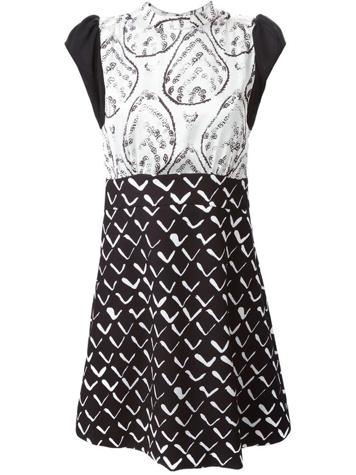Eggs Printed Short Sleeve Dres