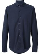 Fay Classic Piqué Shirt, Men's, Size: Xl, Blue, Cotton