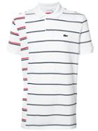 Lacoste Stripe Polo Shirt, Men's, Size: Xxl, White, Cotton