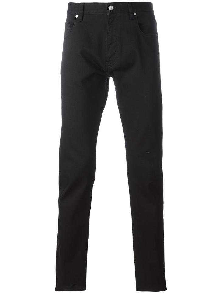Z Zegna Slim Fit Jeans, Men's, Size: 29, Black, Cotton/spandex/elastane
