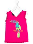 Diesel Kids - Toucan Print Top - Kids - Cotton/polyester - 7 Yrs, Pink/purple